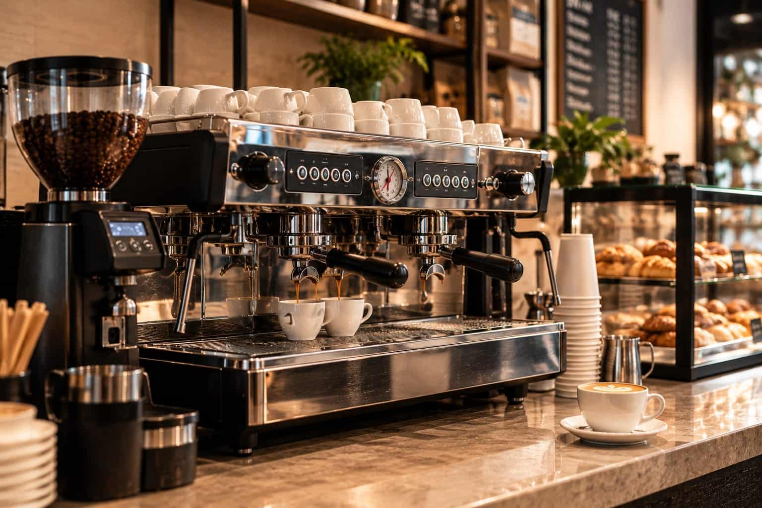 Coffee Shop with 4 employees